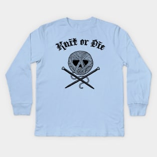 Knit or Die Kids Long Sleeve T-Shirt